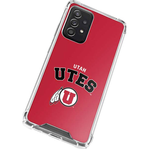 University of Utah Block U Galaxy A72 5G Clear Case